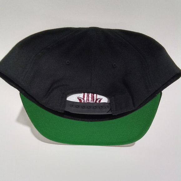 Hamsa Hand 3rd Eye 3D Embroidered Black Snapback Hat Flat Bill 6 Panel Yupoong - Picture 5 of 6